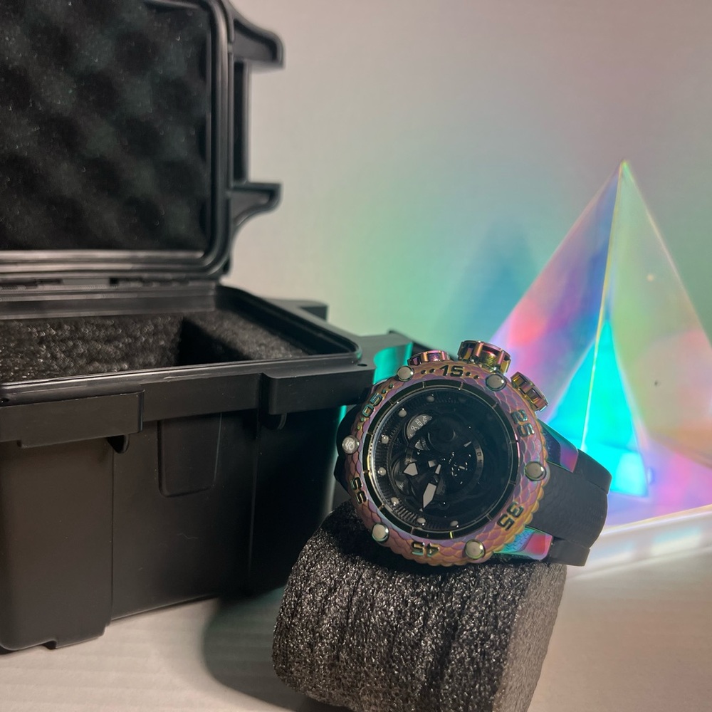 Invicta Subaqua Noma VI Iridescent Watch with Black Strap